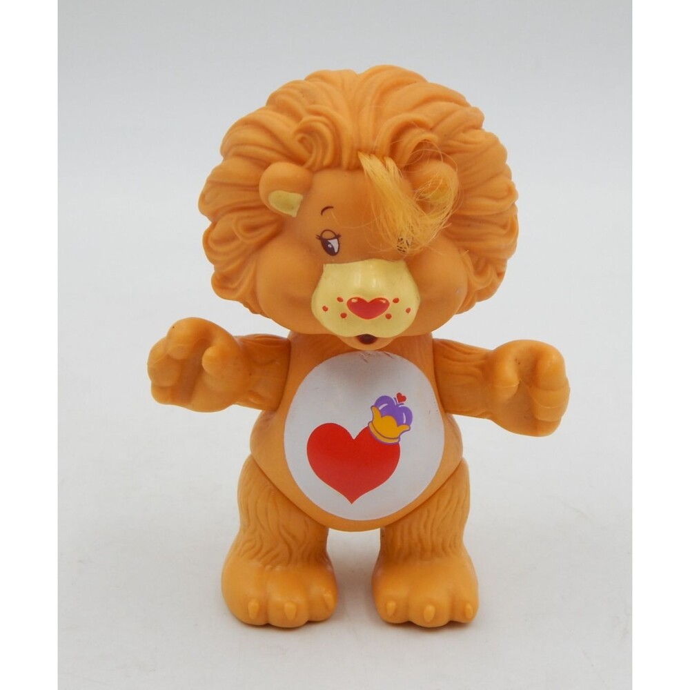Care Bear Cousins Brave Heart Lion Poseable PVC Figure 3.5 Inch VTG 1985